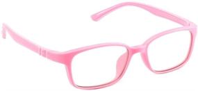 img 4 attached to 👓 Cyxus Blue Light Blocking Glasses for Kids and Teens - Anti Eye Strain, UV Protection Computer Eyeglasses for Boys and Girls