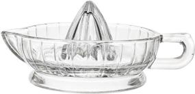 img 3 attached to 🍊 HIC Citrus Juicer Reamer: Heavyweight Glass with Handle and Pour Spout - The Ultimate Essential for Juicing Citrus Fruits