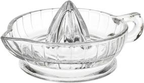 img 4 attached to 🍊 HIC Citrus Juicer Reamer: Heavyweight Glass with Handle and Pour Spout - The Ultimate Essential for Juicing Citrus Fruits