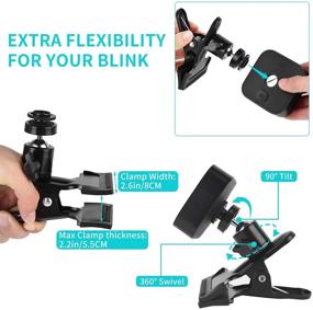 img 3 attached to 📎 Flexible 2Pack Clip Clamp Mount for Blink Cameras - Securely Attach Anywhere, No Tools Required