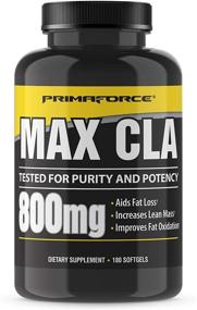 img 4 attached to 🌿 PrimaForce CLA 2400mg per serving (180 softgels) Weight Management Supplement for Men and Women - Non-Stimulating, Non-GMO & Gluten Free