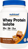 nutricost salted caramel whey protein isolate - 2 lbs logo