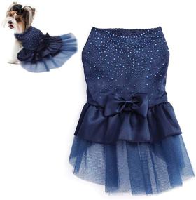 img 4 attached to Petea Bowknot Princess Wedding Apparel Dogs