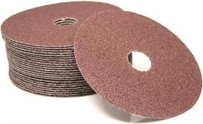 img 3 attached to 🔧 Benchmark 5-Inch Aluminum Oxide Resin Fiber Grinding and Sanding Discs for Metals, Wood, and Fiberglass with 7/8-Inch Arbor – 25 Pack, 24 Grit