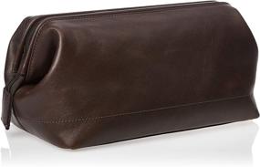 img 3 attached to 🧳 Fossil Men's Leather Travel Toiletry Bag Shave Dopp Kit - Premium Organizer for Men's Grooming Essentials