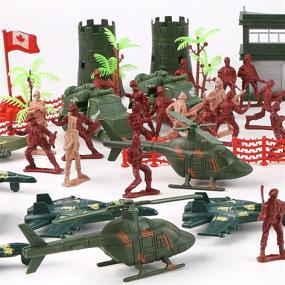 img 1 attached to 🦦 Otters Military Figures Plastic Birthday: Enhancing Imaginative Playtime Fun!