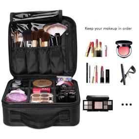 img 3 attached to Idearsen Travel Makeup Cosmetics Train