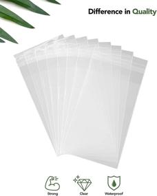 img 2 attached to 🍪 1000 Count Clear Resealable Cellophane Bags - 2" x 3" - Ideal for Cookies, Candies, Treats, Pastries, Party Favors, and Goodies - Seal Fresh for Maximum Freshness