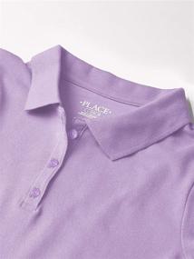 img 2 attached to 👕 The Children's Place Girls' Uniform Pique Polo: Quality & Style for Schoolwear