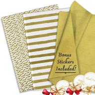 prettini gold tissue paper gift logo