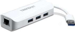 img 4 attached to 💻 TRENDnet 3-Port Hub with 10/100/1000 Mbps Gigabit Ethernet Adapter (3 USB 3.0 Ports, 1 RJ45 Gigabit Ethernet Port), Compatible with XP, Vista, Windows 7, 8, 10, Mac OS 10.6-10.9, TU3-ETGH3, Red