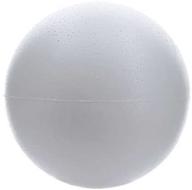 smooth foam balls 6 inch white logo