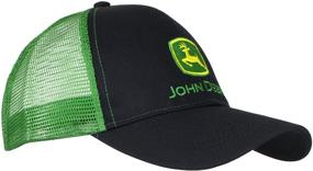 img 2 attached to 🧢 John Deere NCAA Men's Logo Contrast Mesh Back Core Baseball Hat