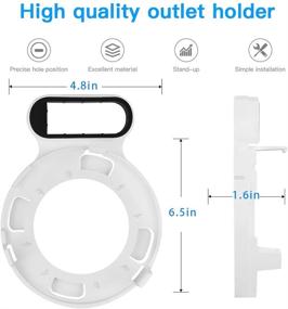 img 2 attached to 📦 Organize and Expand: TIUIHU Outlet Holder Mount for TP-Link Deco M5 Mesh WiFi System - Space-Saving Deco M5 Router Bracket (1-Pack)