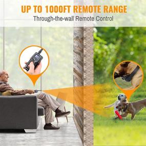 img 3 attached to Remote Dog Training Collars - Shock Collar for 2 Dogs, Small, Medium, Large, 🐶 Rechargeable, 100% Waterproof E-Collar with 3 Training Correction Modes (Shock, Vibration, Beep) and 1000&#39; Range