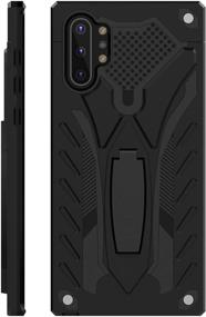 img 4 attached to 📱 Kitoo Samsung Galaxy Note 10 Plus Case with Kickstand - Military Grade Drop Tested - Black