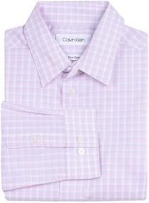 img 3 attached to 👕 Calvin Klein Boys' Plaid Button-down Dress Shirt with Long Sleeves