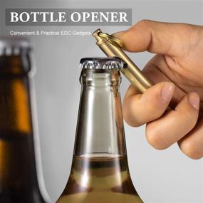 img 3 attached to 🔑 Versatile EDCfans Keychain Bottle Opener with Utility Knife, Screwdriver, Glass Breaker & Box Cutter