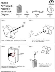 img 1 attached to 🌬️ Broad AirPro Powered Purifying Respirator: Advanced Protection for Cleaner Breathing