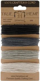 img 2 attached to Hemptique Hemp Cord 4 Color Cards: Perfect Choice for Crafters - Eco-Friendly Plant Hanger, Scrapbooking, Gardening, Macramé, and Home Décor - Onyx Pack