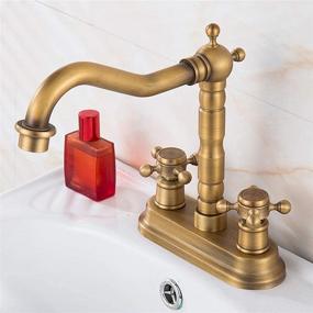 img 2 attached to Gecious Antique Centerset Bathroom Faucet: Timeless Elegance with Modern Quality
