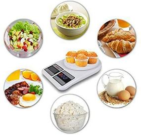 img 1 attached to 🍽️ LATOW Digital Food Scale: Accurate Ounce and Grams Measurements with Tare Function and Auto-Off - Includes Bowl, High Accuracy, Multifunctional, Battery Included