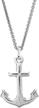 sterling silver mariner pendant necklace logo