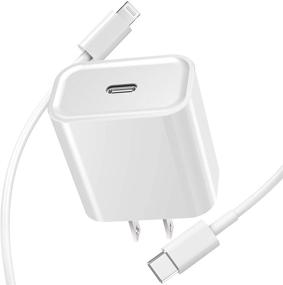 img 4 attached to 🔌 [Сертифицировано Apple MFi] 20W PD Быстрая зарядка сетевого зарядного устройства типа C с 6FT USB-C к молнии быстрым зарядным кабелем для синхронизации данных для iPhone 13/12/11/XS/XR/X 8/SE/iPad/AirPods - esbeecables.