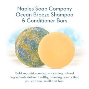 img 3 attached to 🧼 Naples Soap Company Handmade Shampoo Bar + Hair Conditioner Bar Boxed Set: Eco-Friendly Haircare for Nourished & Healthy Hair with an Ocean Breeze