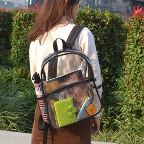 img 3 attached to 🎒 Transparent Concert Backpacks with Enhanced Security Features