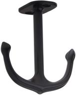 efficiently organize your space with bami-lee house 4 piece two prong ceiling hook towel/robe clothes hook for closet top bathroom kitchen cabinet garage(black) logo