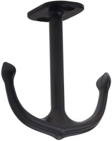 img 4 attached to Efficiently Organize Your Space with BAMI-LEE House 4 Piece Two Prong Ceiling Hook Towel/Robe Clothes Hook for Closet Top Bathroom Kitchen Cabinet Garage(Black)