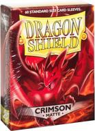 protect your cards with arcane tinman sleeves: dragon shield matte crimson (red) (60), one size логотип