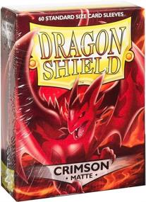 img 1 attached to Protect Your Cards with Arcane Tinman Sleeves: Dragon Shield Matte Crimson (Red) (60), One Size