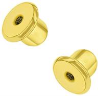 🔒 premium 18k gold plated screw back earring replacements by in season jewelry - set of 2 logo