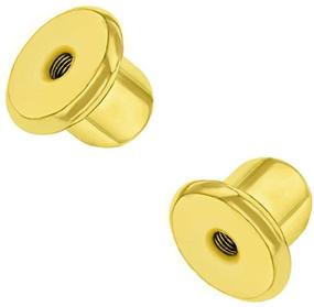 img 1 attached to 🔒 Premium 18k Gold Plated Screw Back Earring Replacements by In Season Jewelry - Set of 2