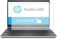 🖥️ pcprofessional screen protector (set of 2) for hp pavilion x360 15 cr series - anti glare & anti scratch - 15.6" touch screen laptop protection logo