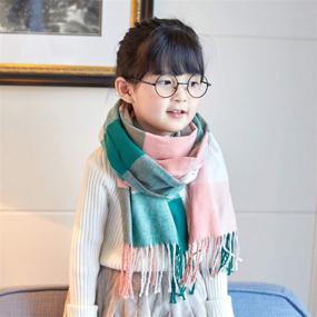 img 3 attached to 🧣 Кашемировые шарфы для модных девушек: зимние классические аксессуары и модные шарфы