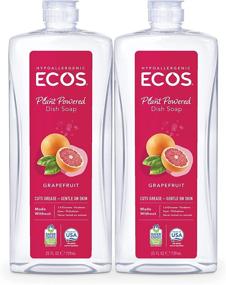 img 4 attached to 🍃 Earth Friendly Products ECOS® Dish Soap, Natural Grapefruit Scent, 25oz - Pack of 2