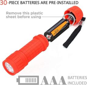 img 1 attached to 🔦 FASTPRO 10-Pack Mini Flashlight Set with 30 AAA Batteries, Ideal for Teaching, Camping, Wedding Favor