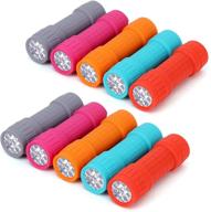 🔦 fastpro 10-pack mini flashlight set with 30 aaa batteries, ideal for teaching, camping, wedding favor логотип