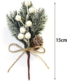 img 3 attached to WDDH Artificial Christmas Pinecones Arrangements Crafting