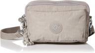 kipling abanu multi grey gris women's handbags & wallets and crossbody bags logo