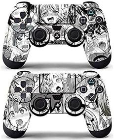 img 4 attached to Anime Funny Girls Vinyl Decals Skin Stickers 2 Pack for PS4 Dualshock Controllers - Vanknight