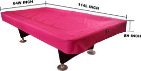 img 3 attached to 🎱 High-Quality 600D Polyester Canvas Billiard Pool Table Cover - 7/8/9FT in 7 Vibrant Colors (Wine Red, 9-Foot)