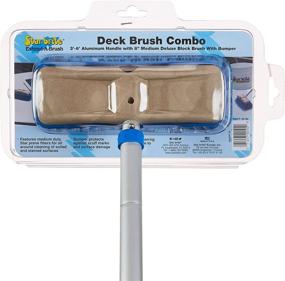 img 3 attached to Star Brite Deluxe Deck Brush & Handle Combo: Triple Anodized Aluminum, Floating, Extending Pole with 8” Deluxe Bumper Brush - Long-Lasting and Hassle-Free Maintenance