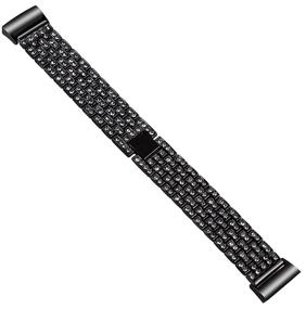 img 1 attached to 💎 Bling Bands for Fitbit Charge 3 - Crystal Diamond Rhinestone Metal Bracelet Wristband for Women, Compatible with Fitbit Charge 3 Fitness Smart Watch