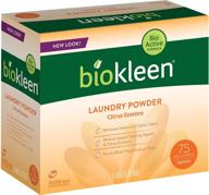 🌿 biokleen laundry detergent powder: concentrated, eco-friendly & non-toxic with citrus essence - 5 lbs, ideal for 75 he or 50 standard loads logo