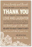 wedding thank rehearsal setting placement logo