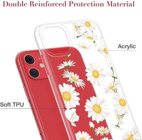 img 3 attached to 🌼 Caka Crossbody iPhone 11 Case with Strap, Daisy Clear Lanyard Case for iPhone 11 - Thin Slim Protective Cover for Women & Girls (6.1 inches)